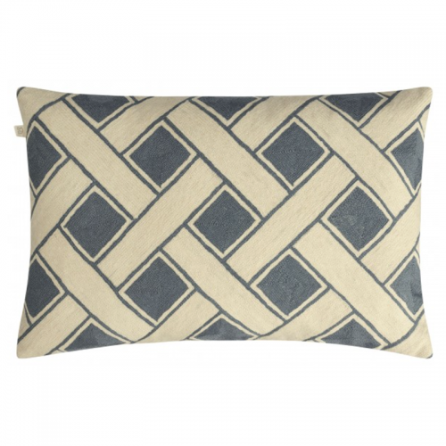 Bhutan Grey/Off White Cushion Cover